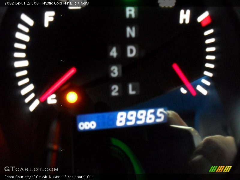 Mystic Gold Metallic / Ivory 2002 Lexus ES 300