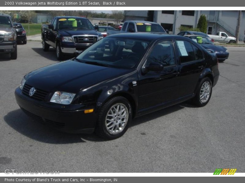 Black / Black 2003 Volkswagen Jetta Wolfsburg Edition 1.8T Sedan