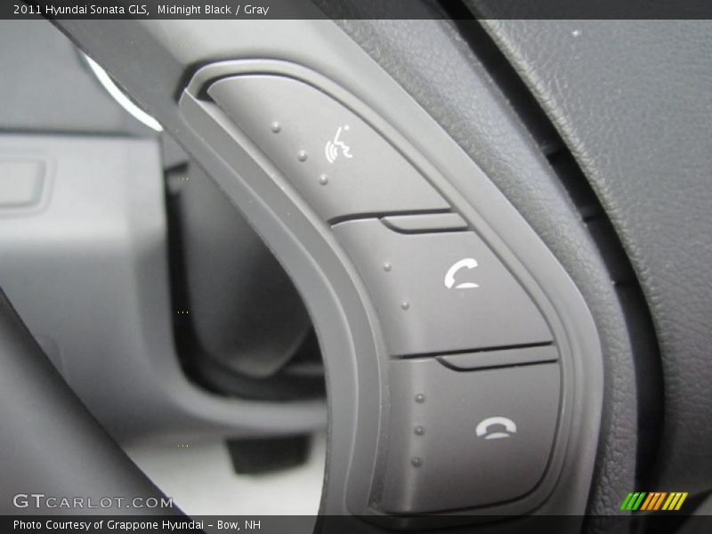 Midnight Black / Gray 2011 Hyundai Sonata GLS