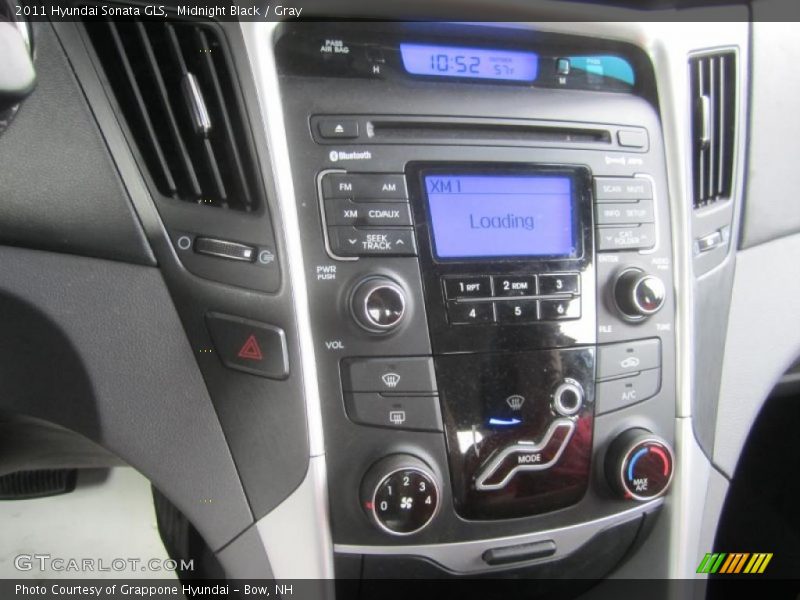 Midnight Black / Gray 2011 Hyundai Sonata GLS