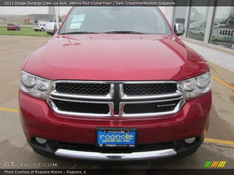 Inferno Red Crystal Pearl / Dark Graystone/Medium Graystone 2011 Dodge Durango Crew Lux 4x4