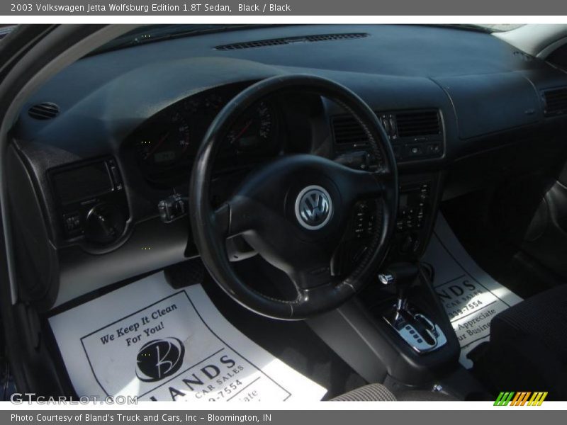 Black / Black 2003 Volkswagen Jetta Wolfsburg Edition 1.8T Sedan