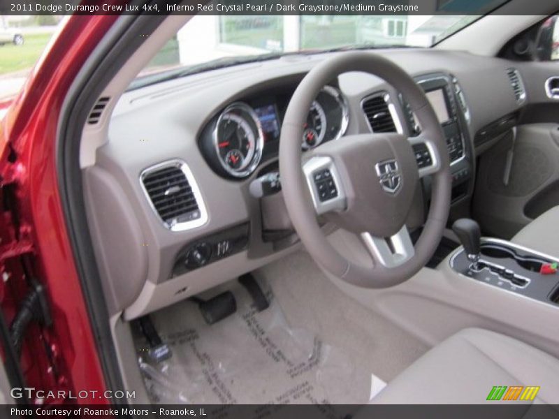 Inferno Red Crystal Pearl / Dark Graystone/Medium Graystone 2011 Dodge Durango Crew Lux 4x4