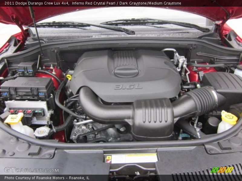  2011 Durango Crew Lux 4x4 Engine - 3.6 Liter DOHC 24-Valve VVT Pentastar V6