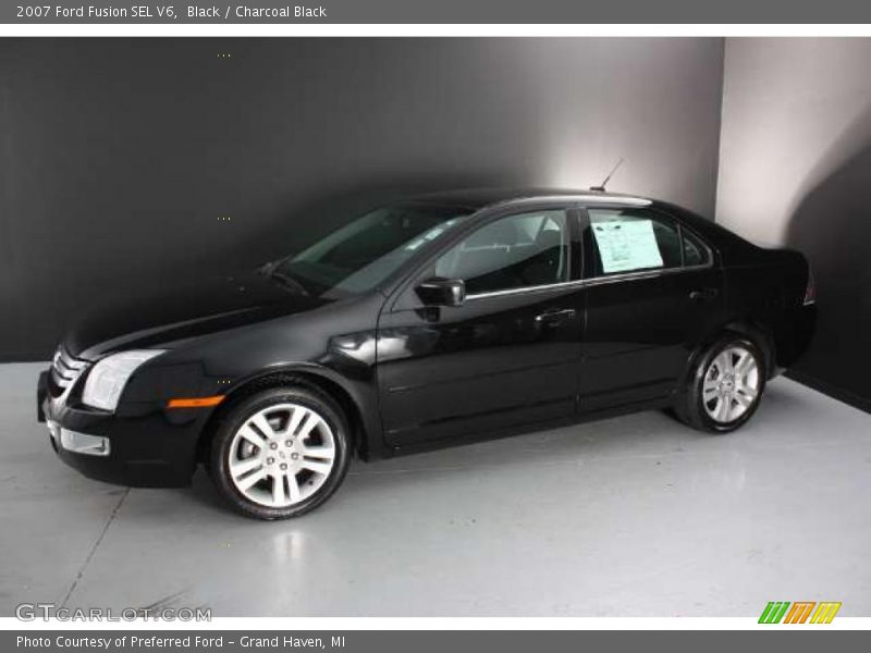 Black / Charcoal Black 2007 Ford Fusion SEL V6