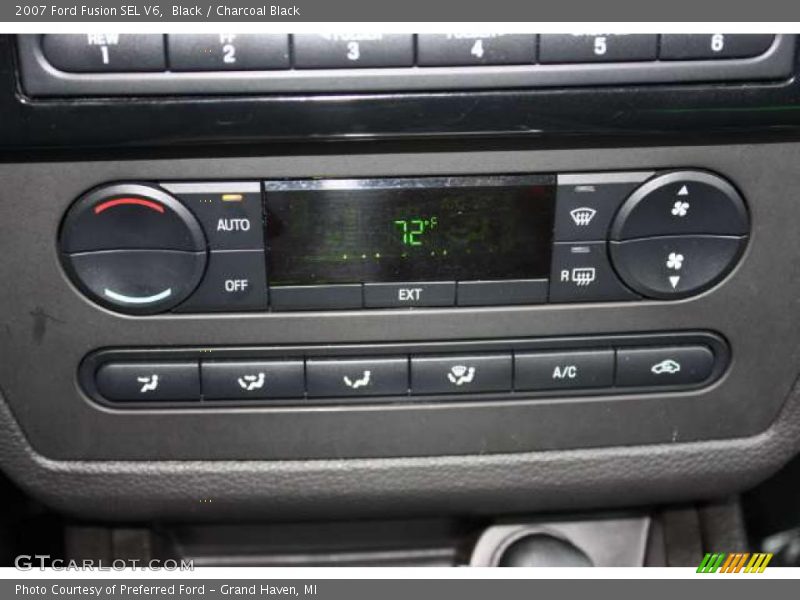Black / Charcoal Black 2007 Ford Fusion SEL V6