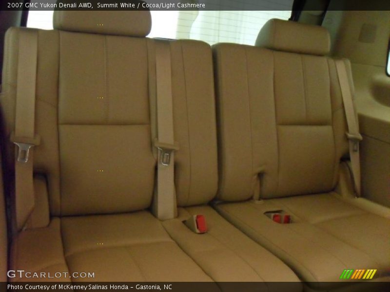 Summit White / Cocoa/Light Cashmere 2007 GMC Yukon Denali AWD