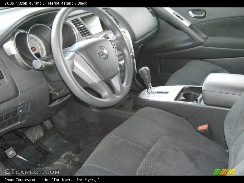 Merlot Metallic / Black 2009 Nissan Murano S