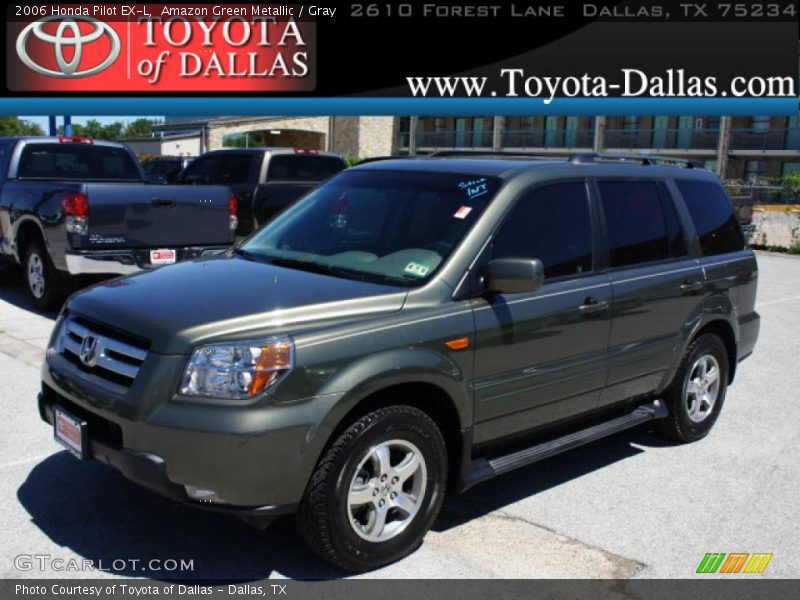 Amazon Green Metallic / Gray 2006 Honda Pilot EX-L