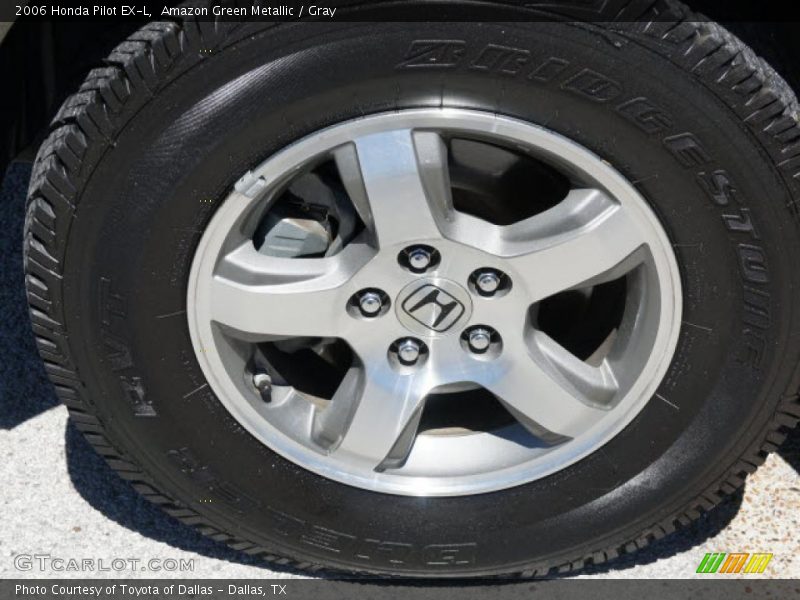 Amazon Green Metallic / Gray 2006 Honda Pilot EX-L