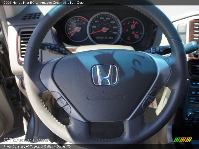 Amazon Green Metallic / Gray 2006 Honda Pilot EX-L