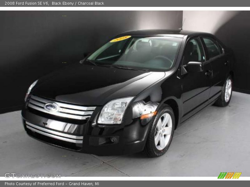 Black Ebony / Charcoal Black 2008 Ford Fusion SE V6