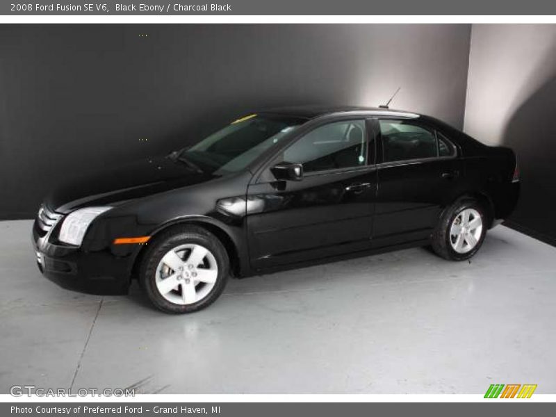 Black Ebony / Charcoal Black 2008 Ford Fusion SE V6