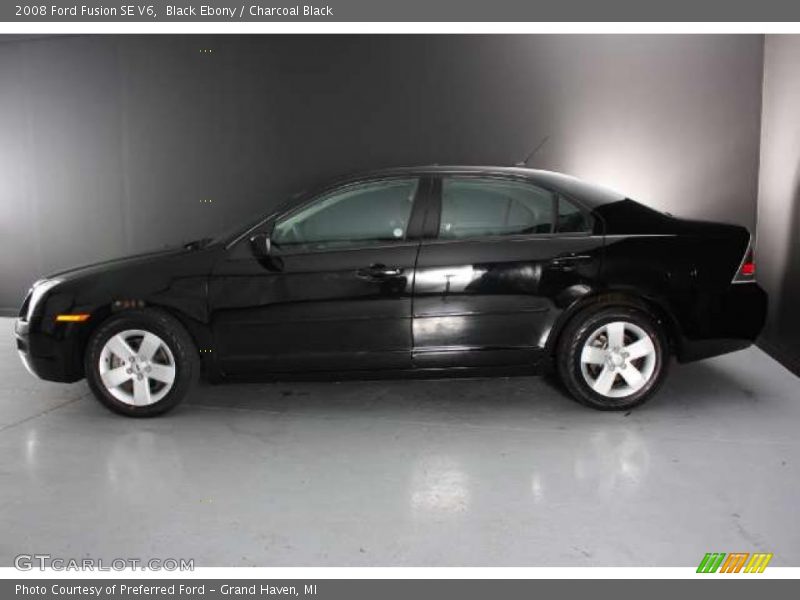 Black Ebony / Charcoal Black 2008 Ford Fusion SE V6