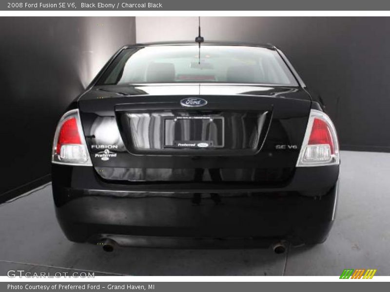 Black Ebony / Charcoal Black 2008 Ford Fusion SE V6