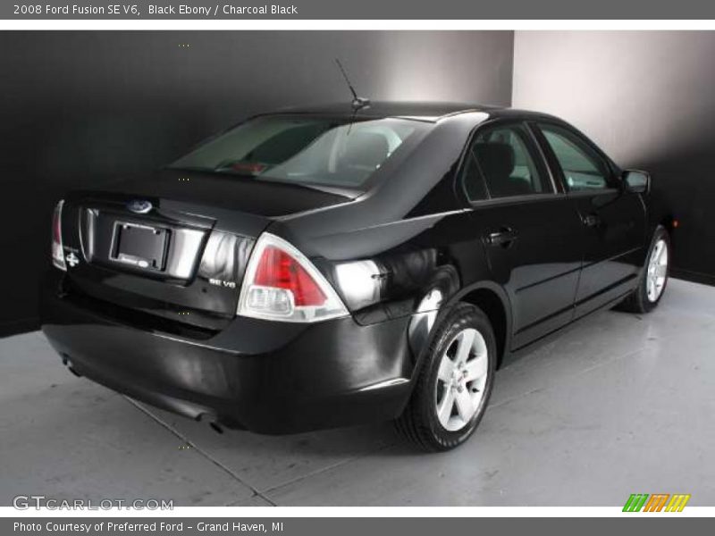 Black Ebony / Charcoal Black 2008 Ford Fusion SE V6