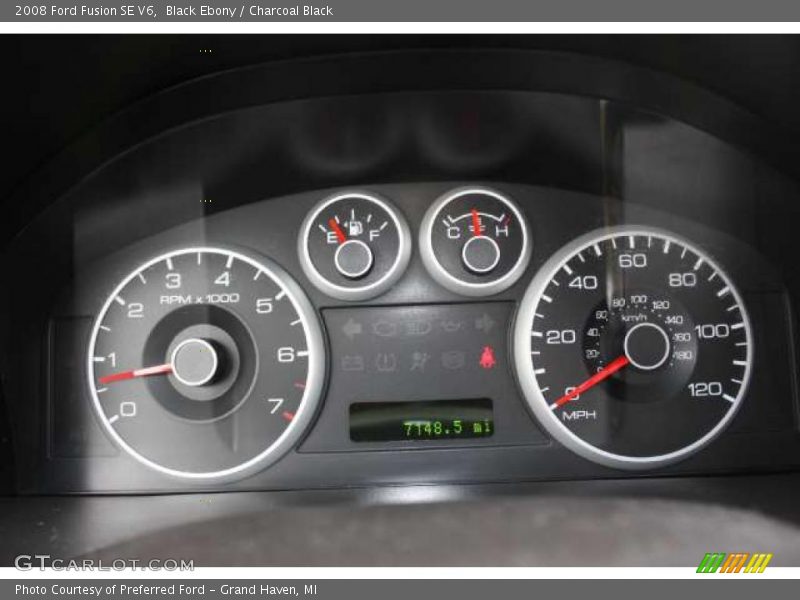 Black Ebony / Charcoal Black 2008 Ford Fusion SE V6