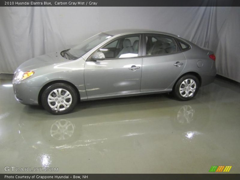 Carbon Gray Mist / Gray 2010 Hyundai Elantra Blue