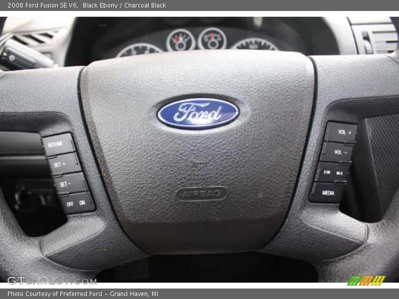 Black Ebony / Charcoal Black 2008 Ford Fusion SE V6