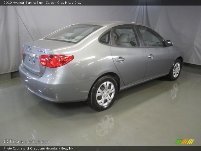Carbon Gray Mist / Gray 2010 Hyundai Elantra Blue