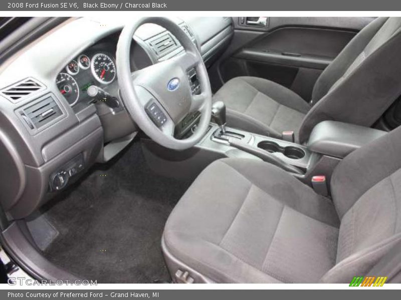 Black Ebony / Charcoal Black 2008 Ford Fusion SE V6