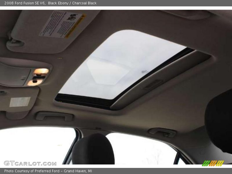 Black Ebony / Charcoal Black 2008 Ford Fusion SE V6