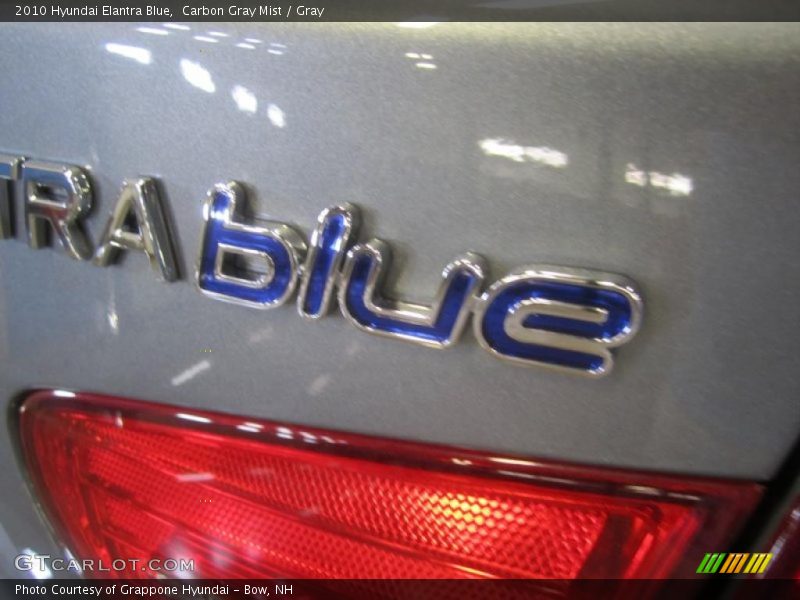 Carbon Gray Mist / Gray 2010 Hyundai Elantra Blue
