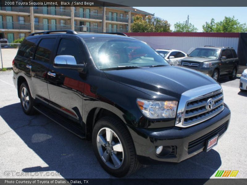 Black / Sand Beige 2008 Toyota Sequoia Limited