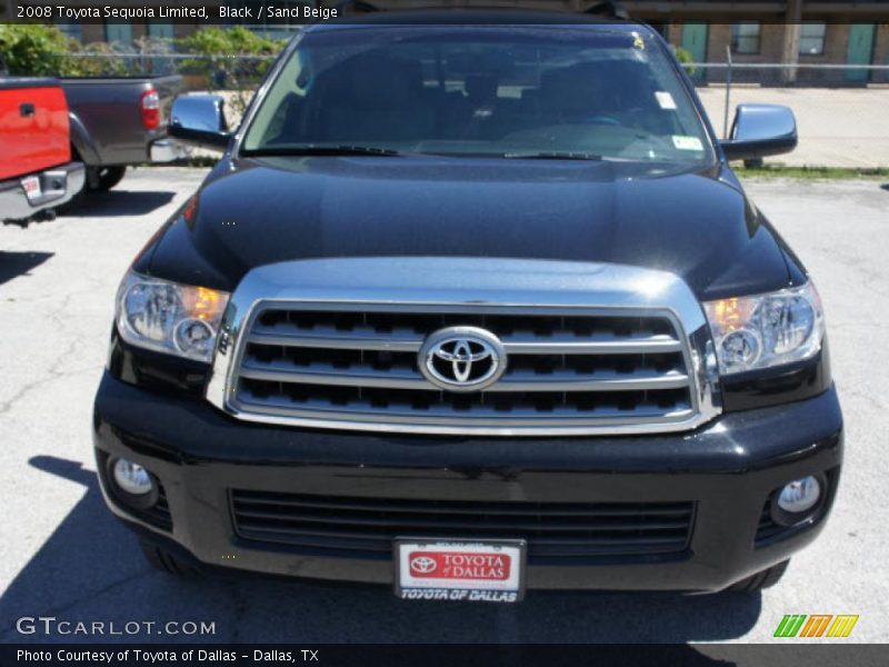 Black / Sand Beige 2008 Toyota Sequoia Limited