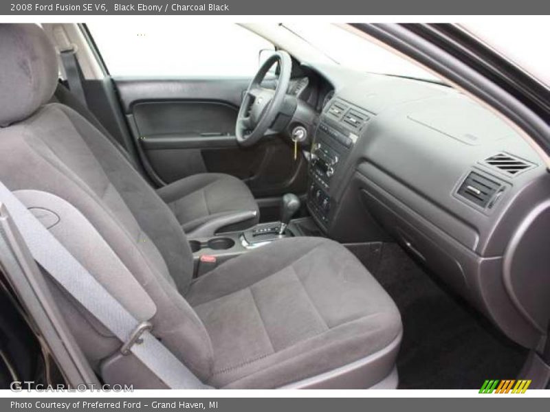 Black Ebony / Charcoal Black 2008 Ford Fusion SE V6