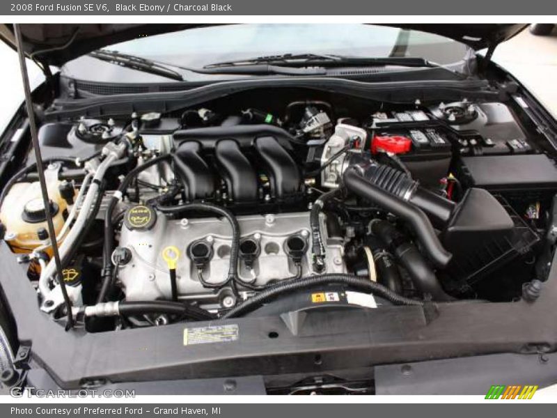Black Ebony / Charcoal Black 2008 Ford Fusion SE V6