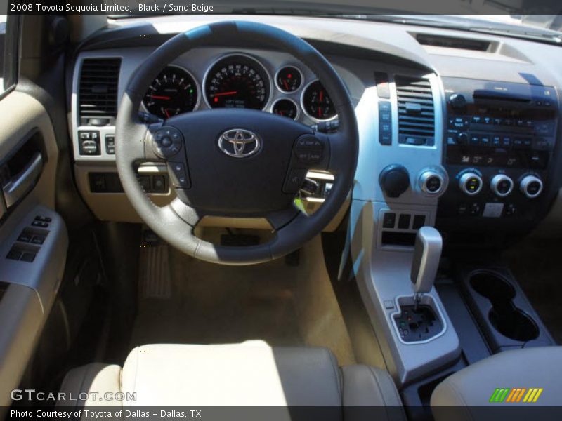 Black / Sand Beige 2008 Toyota Sequoia Limited