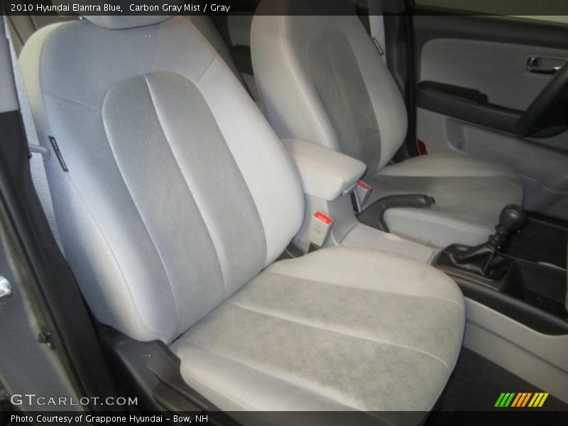 Carbon Gray Mist / Gray 2010 Hyundai Elantra Blue