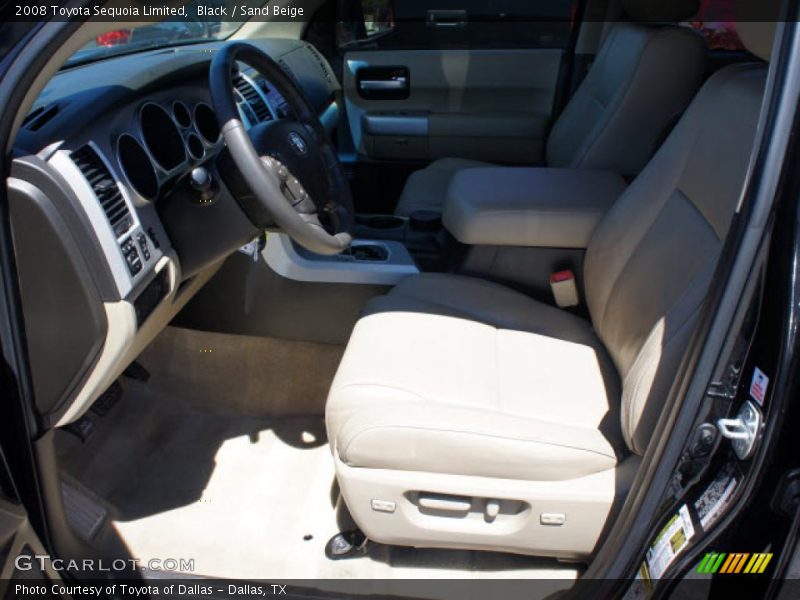Black / Sand Beige 2008 Toyota Sequoia Limited