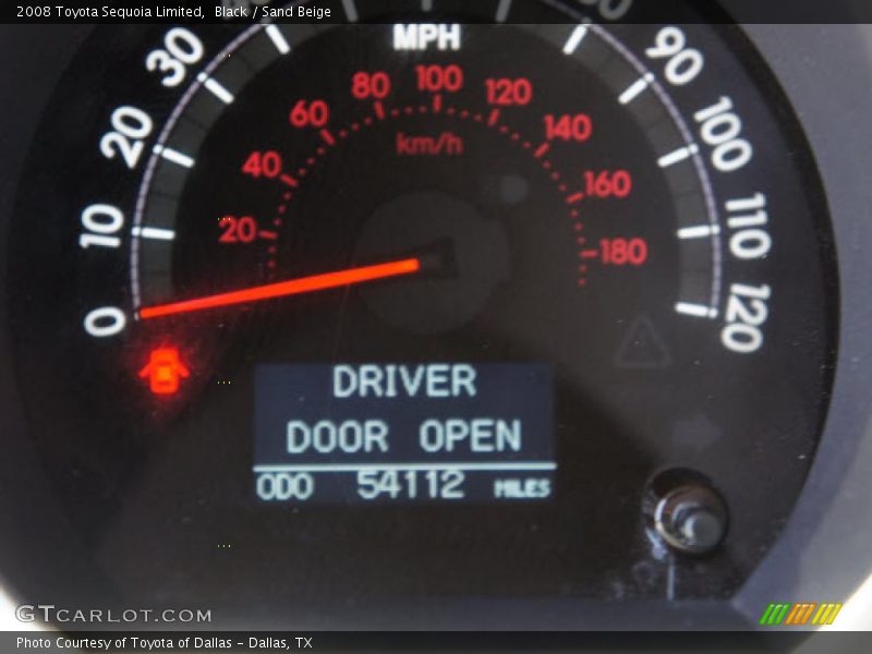 Black / Sand Beige 2008 Toyota Sequoia Limited