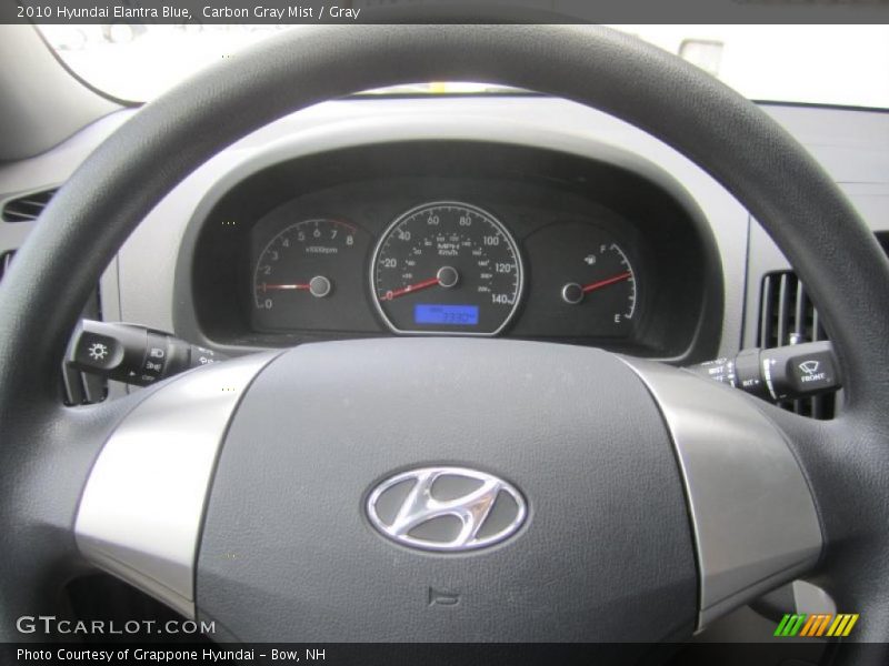 Carbon Gray Mist / Gray 2010 Hyundai Elantra Blue
