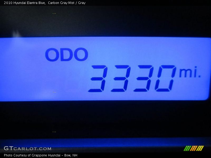 Carbon Gray Mist / Gray 2010 Hyundai Elantra Blue
