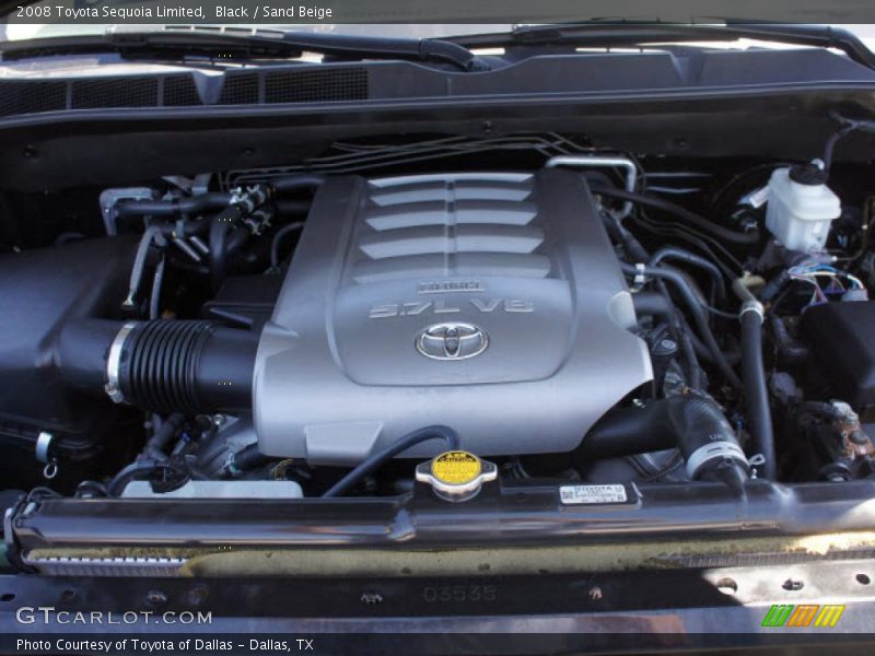 Black / Sand Beige 2008 Toyota Sequoia Limited
