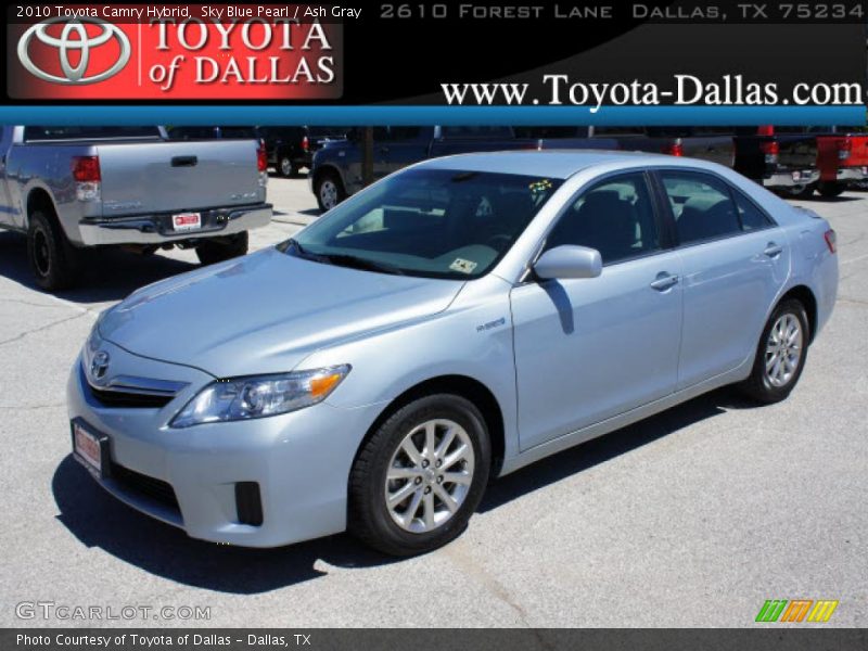 Sky Blue Pearl / Ash Gray 2010 Toyota Camry Hybrid