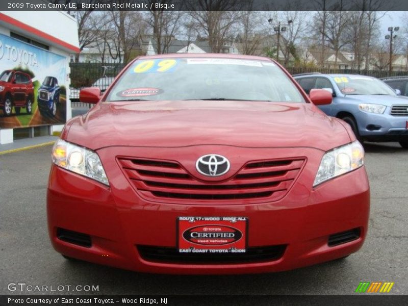 Barcelona Red Metallic / Bisque 2009 Toyota Camry LE