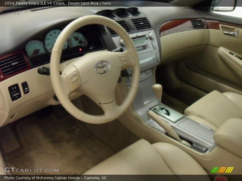 Desert Sand Mica / Ivory 2004 Toyota Solara SLE V6 Coupe