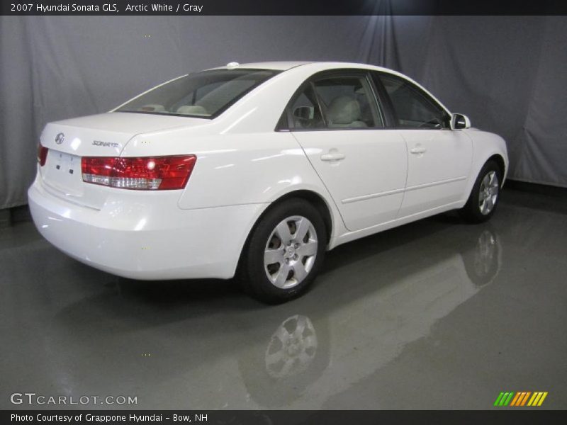 Arctic White / Gray 2007 Hyundai Sonata GLS