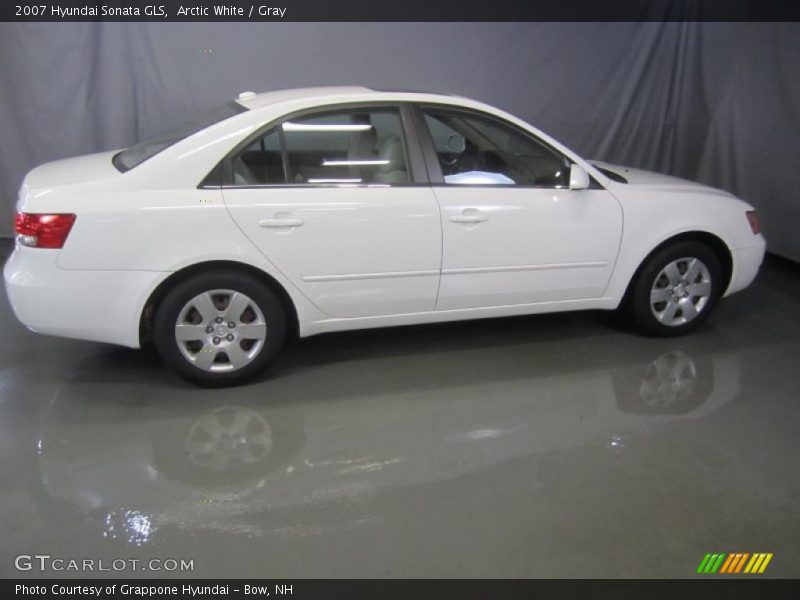 Arctic White / Gray 2007 Hyundai Sonata GLS