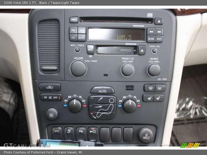 Black / Taupe/Light Taupe 2006 Volvo S80 2.5T