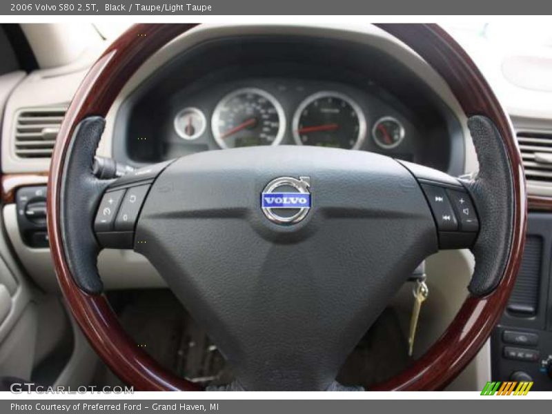 Black / Taupe/Light Taupe 2006 Volvo S80 2.5T