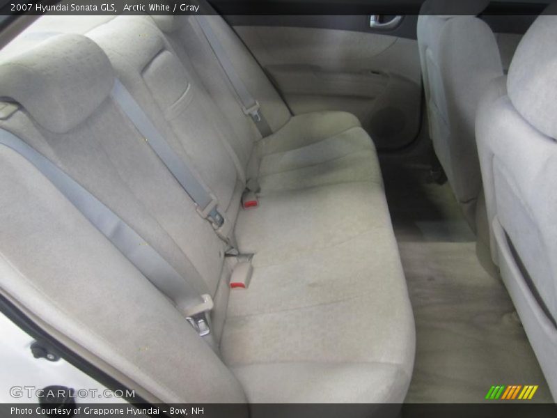 Arctic White / Gray 2007 Hyundai Sonata GLS