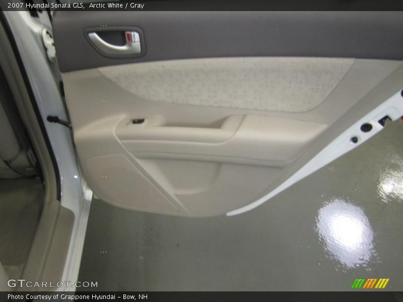 Arctic White / Gray 2007 Hyundai Sonata GLS