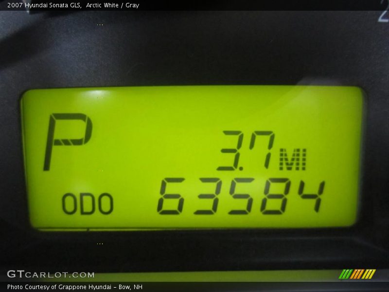 Arctic White / Gray 2007 Hyundai Sonata GLS