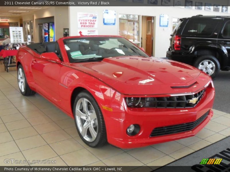 Victory Red / Black 2011 Chevrolet Camaro SS/RS Convertible
