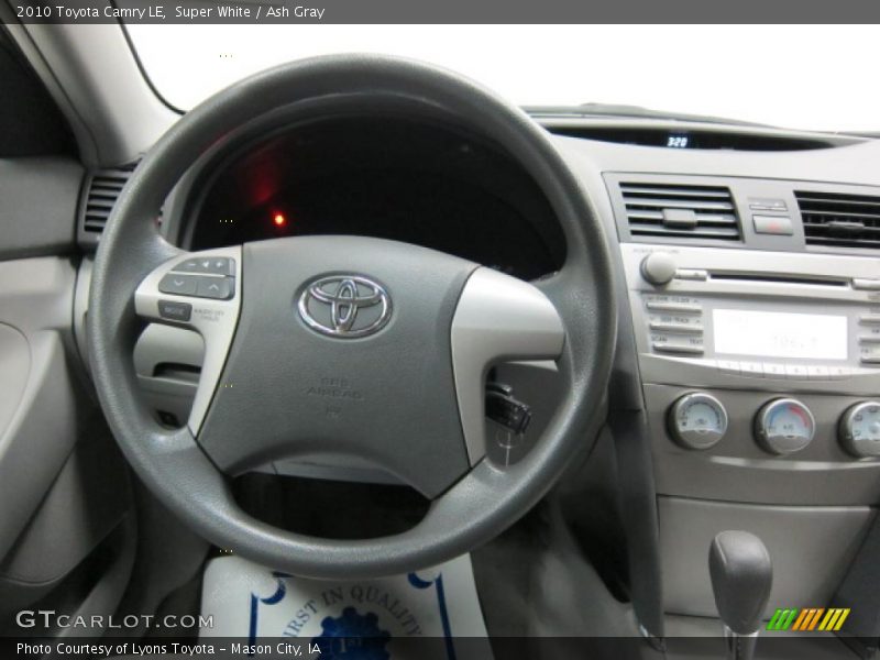 Super White / Ash Gray 2010 Toyota Camry LE